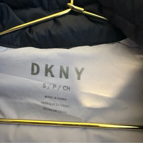 DKNY Women's Dark blue Puffer Coat, size S, great condition. - Picture 2 of 12